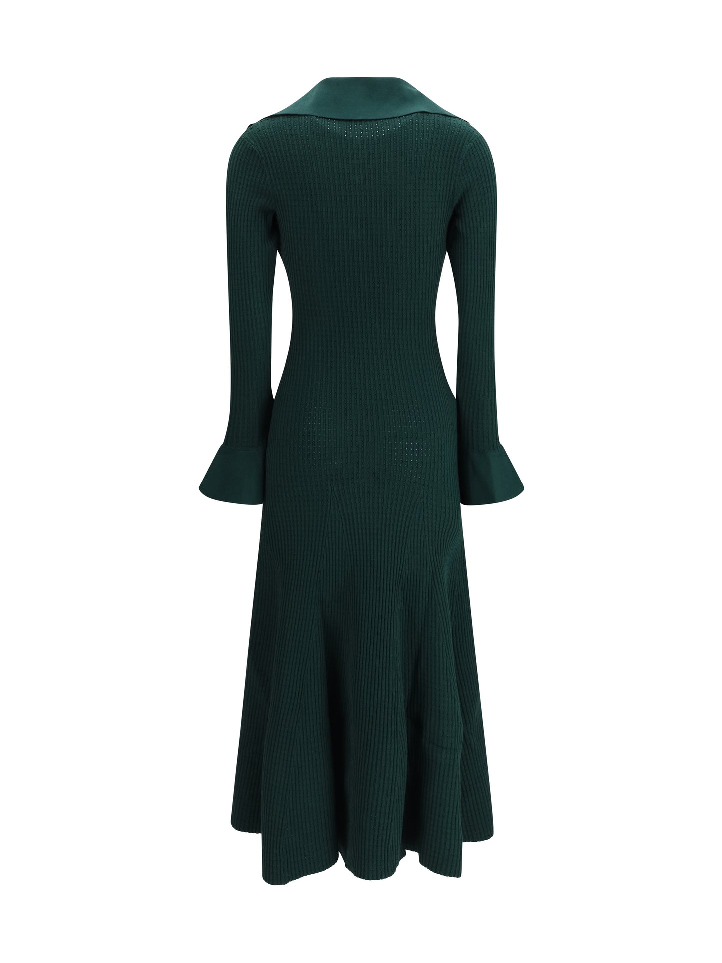 SELF-PORTRAIT Keyhole knit midi Dress
