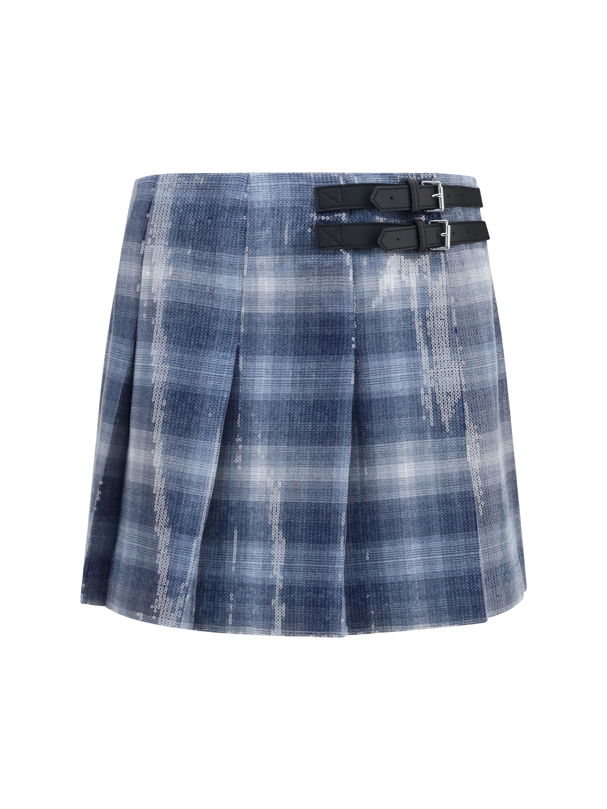 Pinko Gongora sequin mini Skirt - Mult.Blu/Light Blue