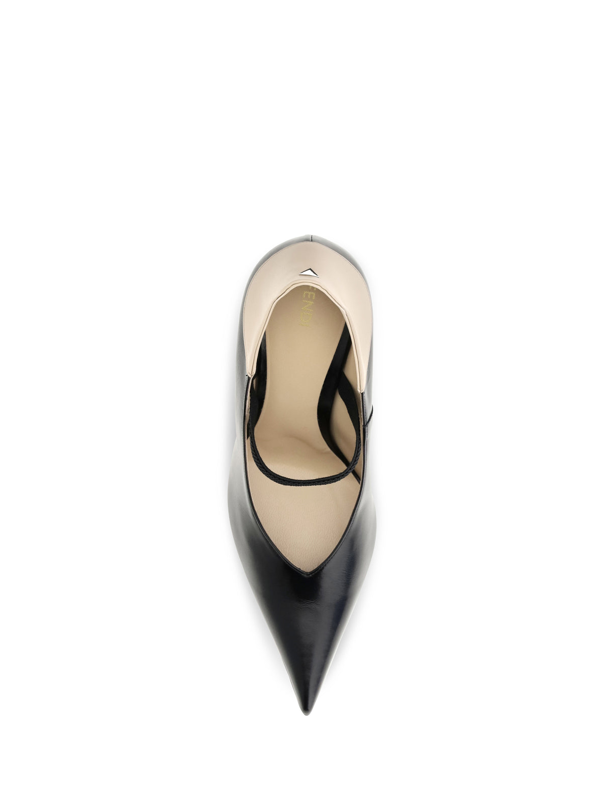 Fendi Two-tone calfskin Pumps - Nero+Rafia