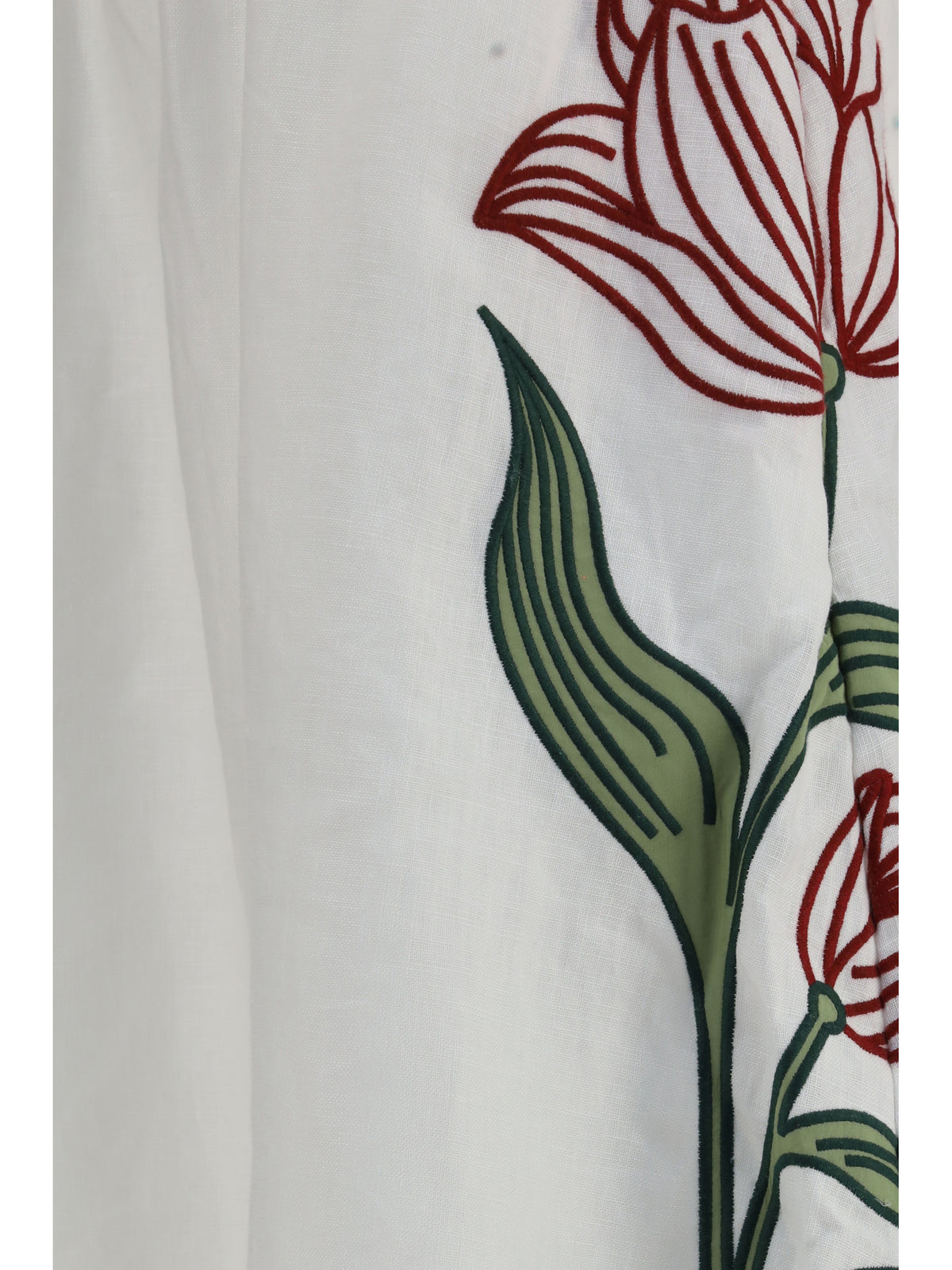 Farm Rio Floral embroidered Skirt - Off White