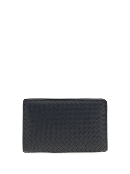 Bottega Veneta Agenda Clutch - Midnight-Brass V-S