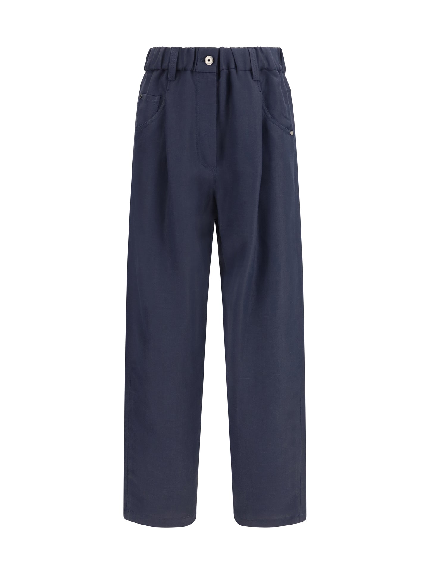 BRUNELLO CUCINELLI Mixed linen Pants