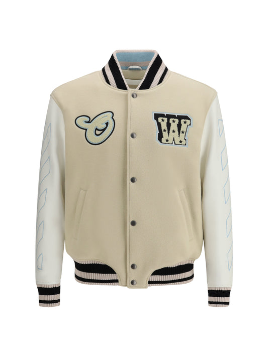 OFF-WHITE Varsity Star Logo Jacket