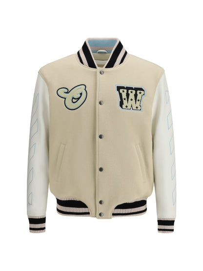 OFF-WHITE Varsity Star Logo Jacket