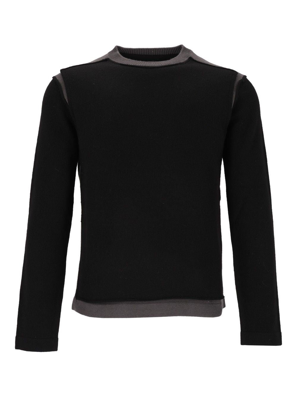 Mm6 Maison Margiela Crew Neck Sweater - Black