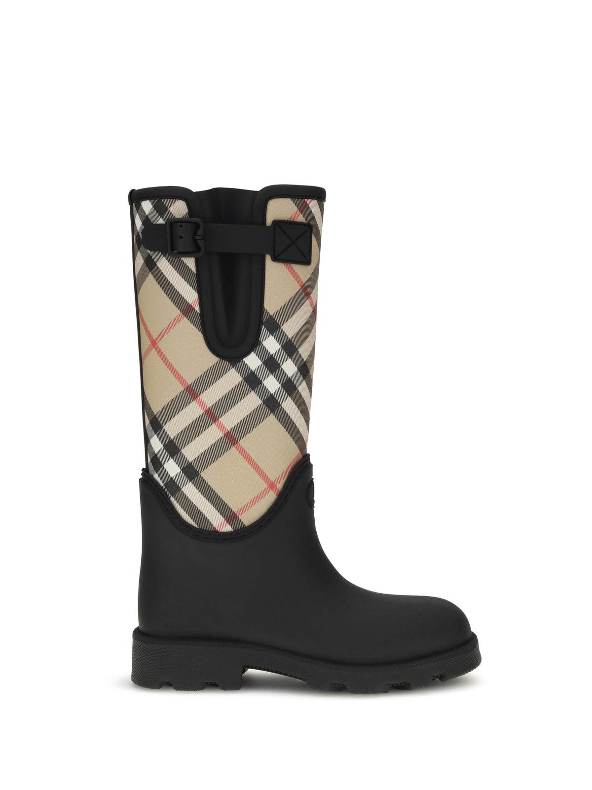 Burberry Marsh Stamp Rubber High Boots - Black