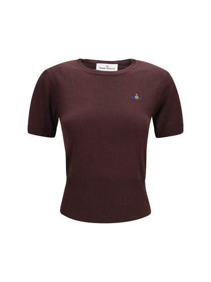 Vivienne Westwood Bea wool Top - Dark Mahogany