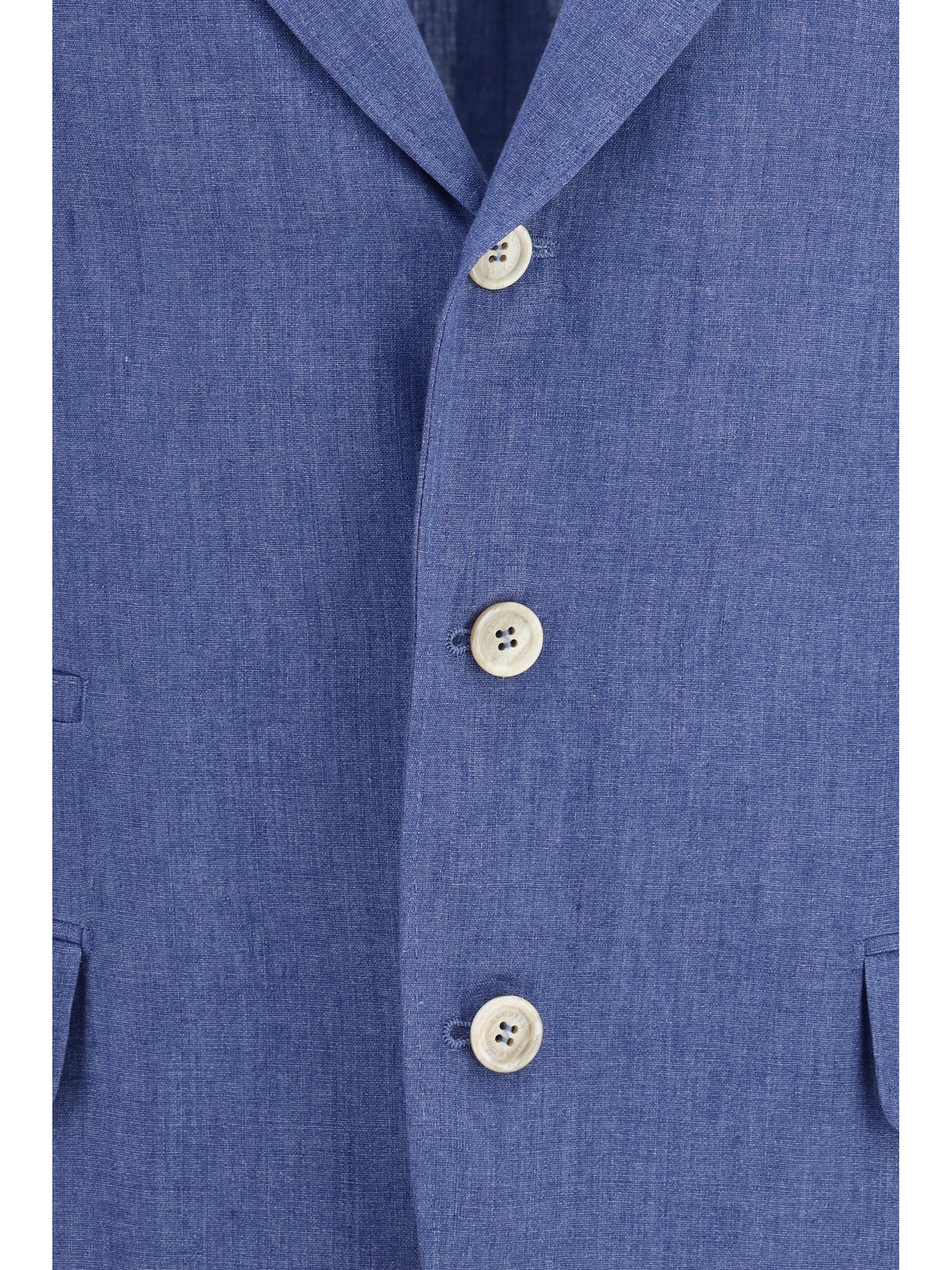 BRUNELLO CUCINELLI Deconstructed single-breasted Jacket in mélange linen