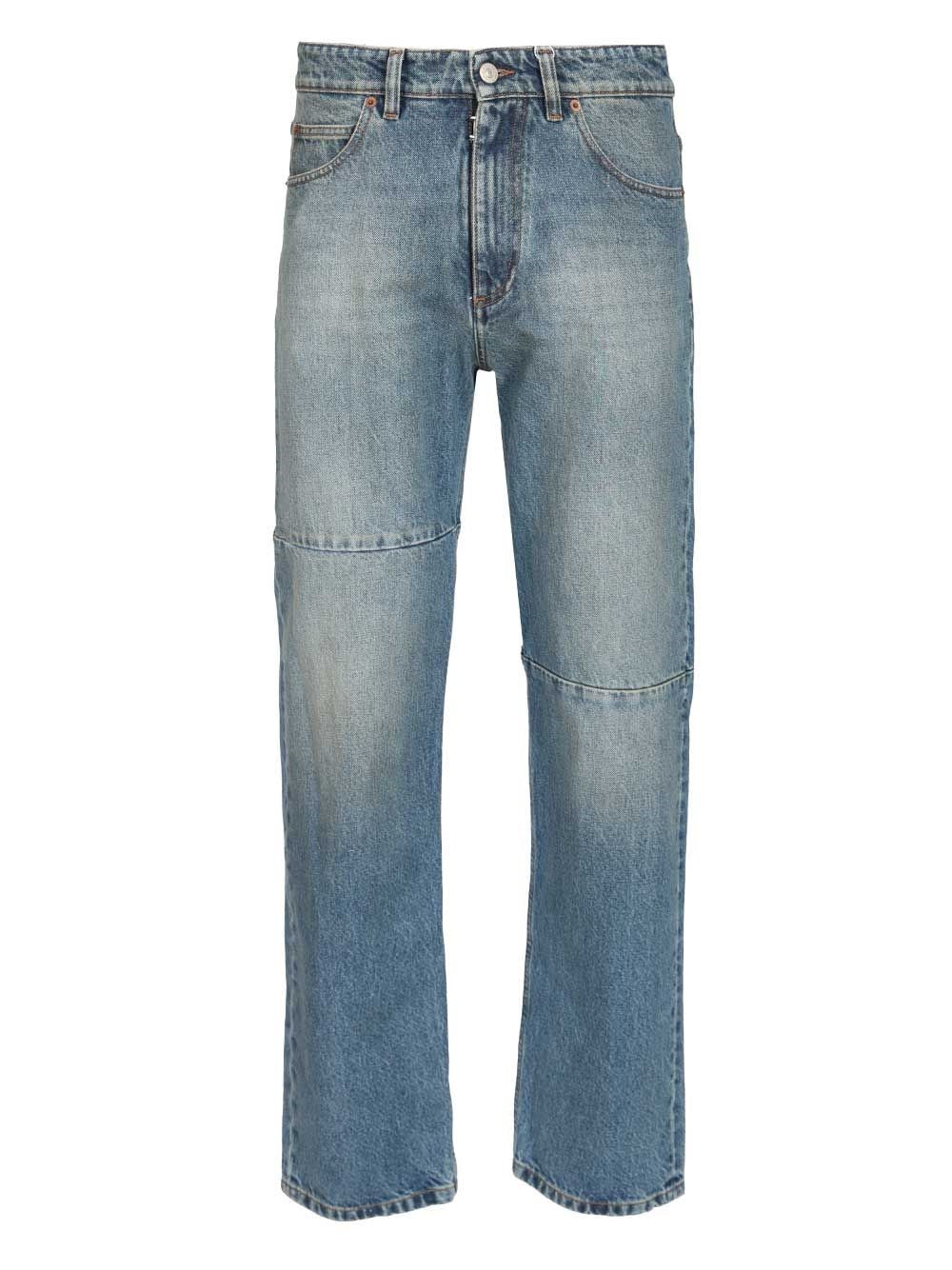 Mm6 Maison Margiela Straight Leg Jeans - Blue
