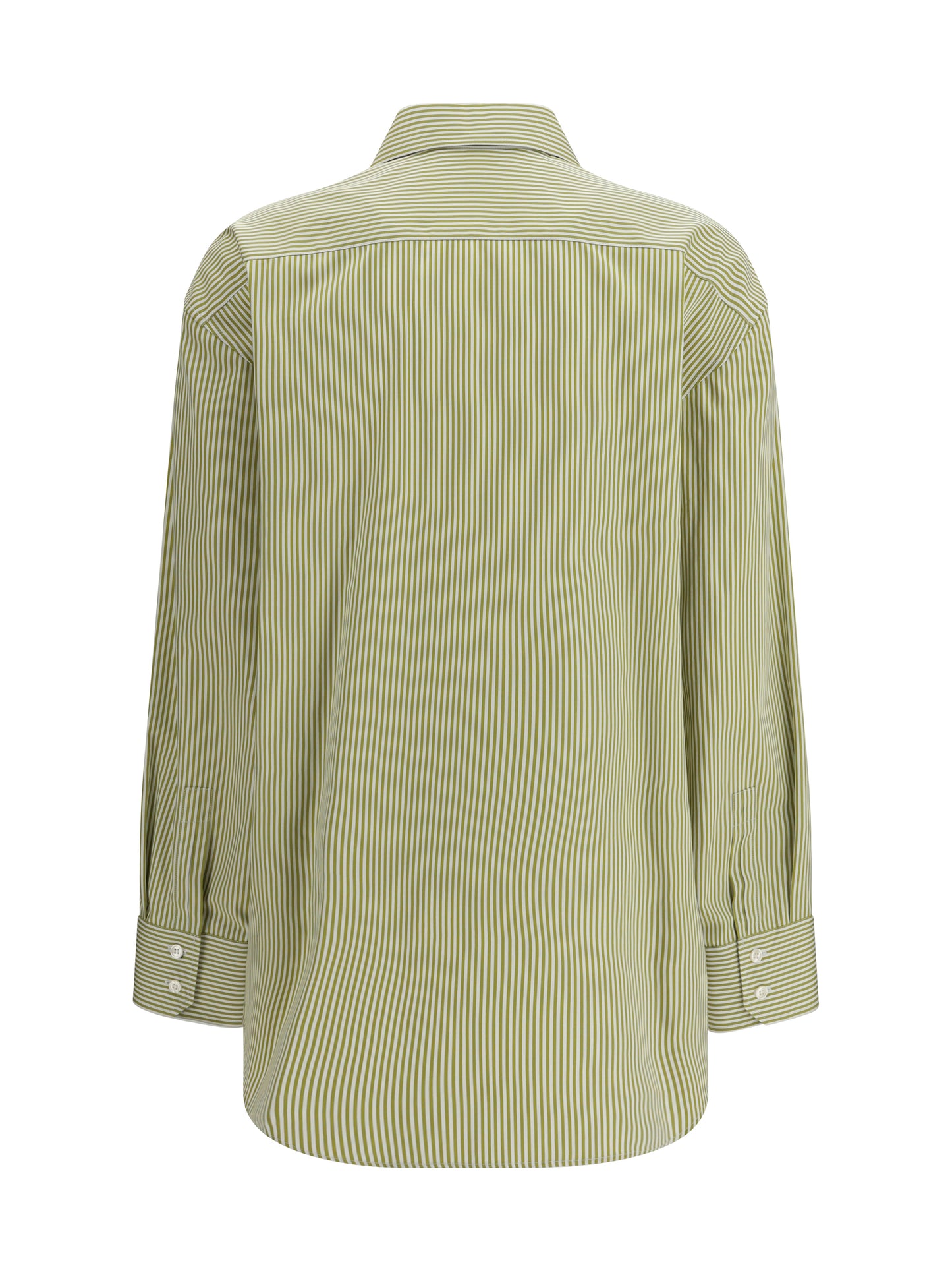 SAINT LAURENT Vertical Striped Button Shirt