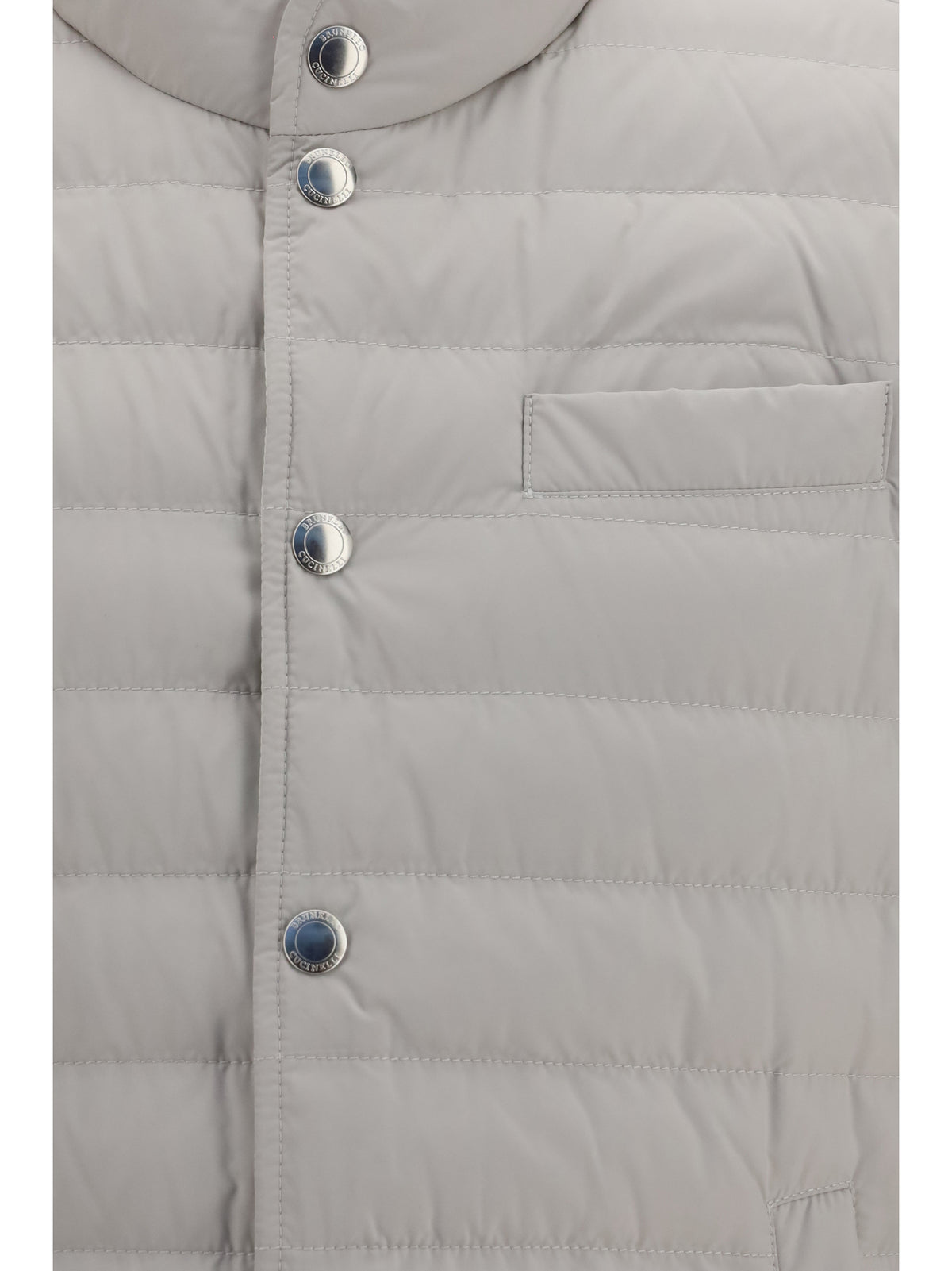 Brunello Cucinelli Sleeveless padded Gilet - Ice