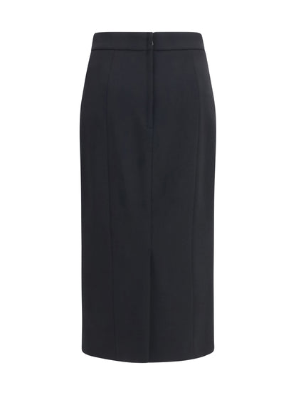 Dolce & Gabbana Stretch wool pencil Skirt - Black
