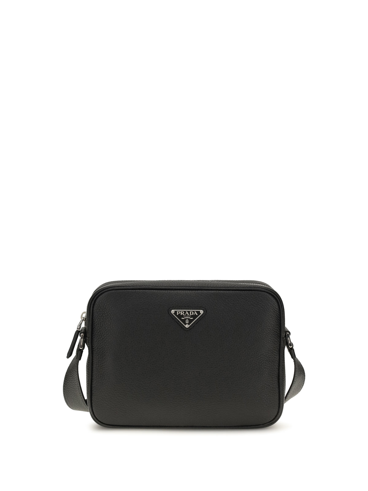 Prada Logo Shoulder Bag - Black