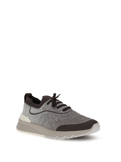 BRUNELLO CUCINELLI Techno cotton knit Sneakers runners