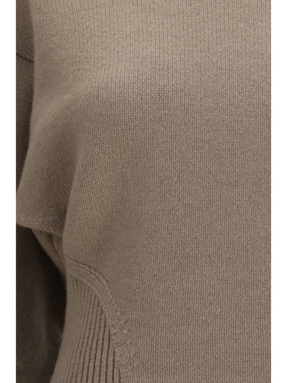 AlaïA Cashmere crewneck Sweater - Sable
