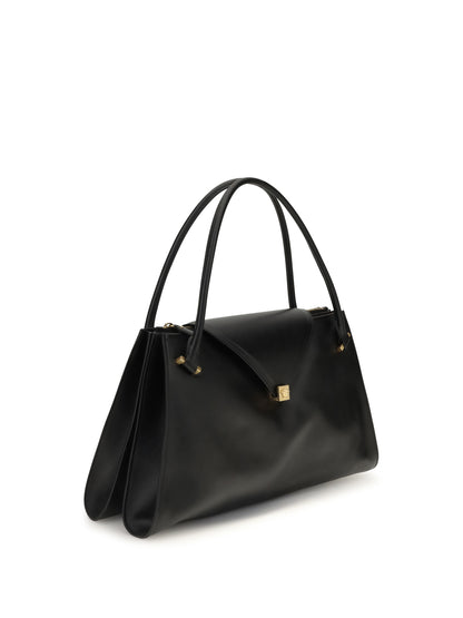 Versace Large Severine Shoulder Bag - Black/Vibrated Gold