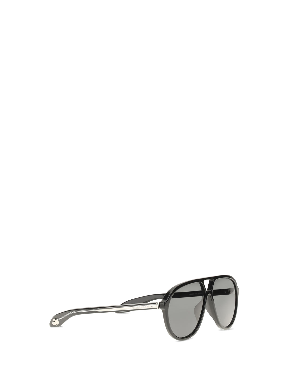 Alexander McQueen Navigator Sunglasses - Black-Gr.White-Black