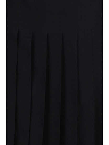 Fendi Long jacquard silk Dress - Black