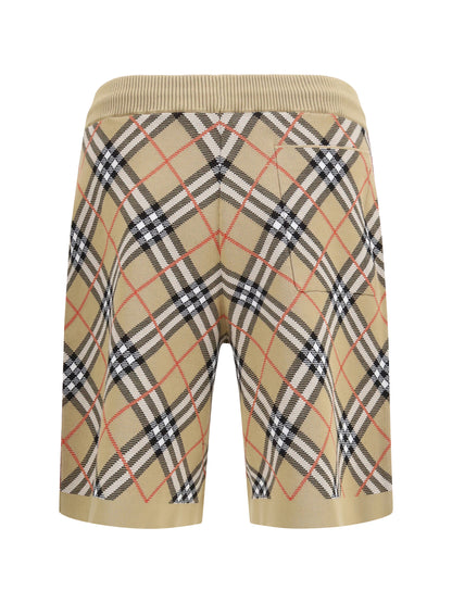 Burberry Check cotton blend Shorts - Sand Ip Check