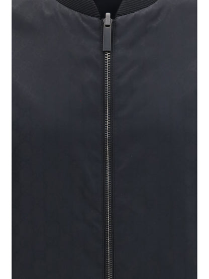 GUCCI Reversible zip Jacket in lightweight silk faille