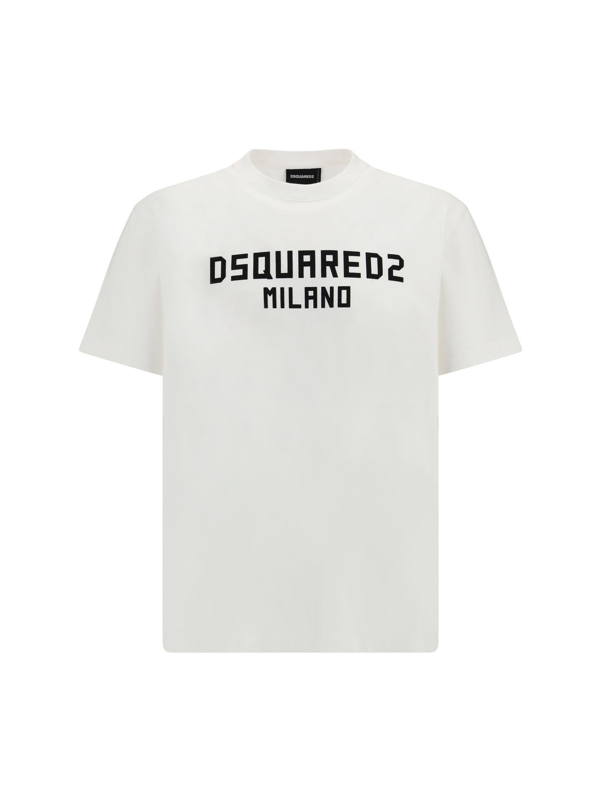Dsquared2 T-shirt with “Dsquared2 Milano” logo printed - White