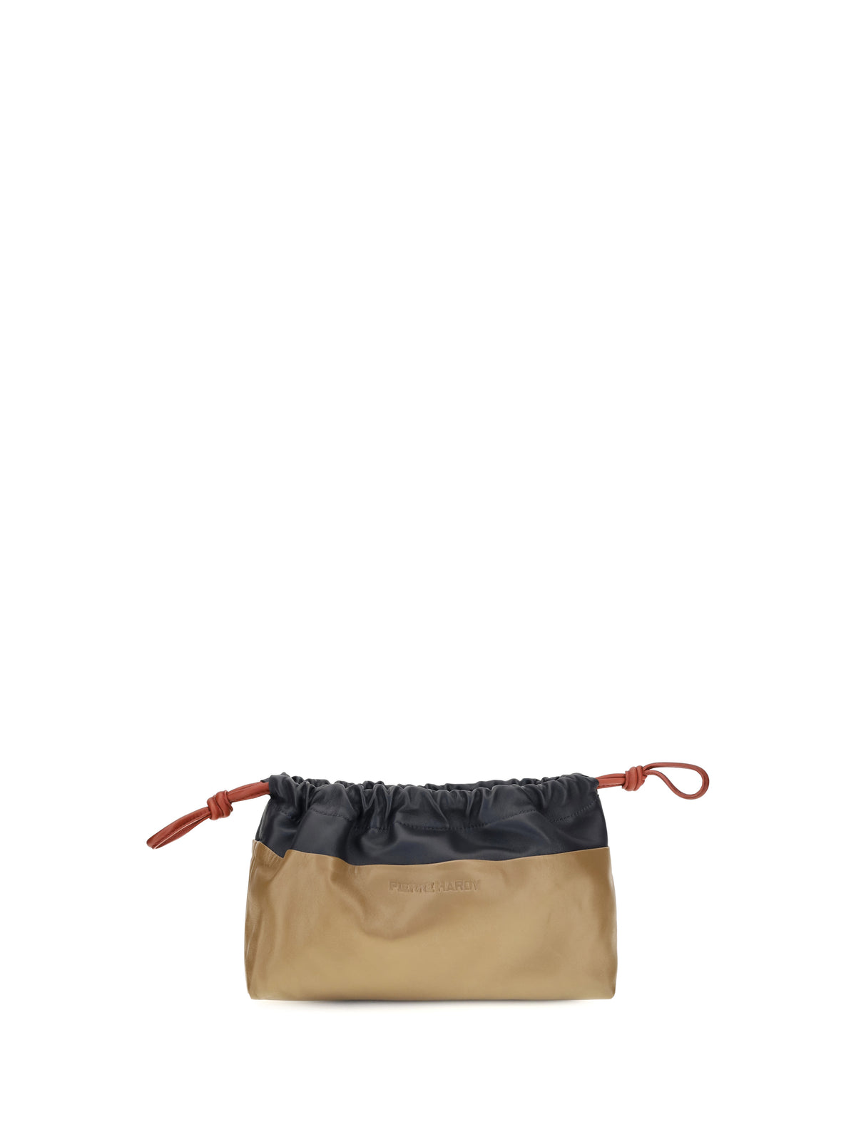 Pierre Hardy Twin Clutch Bag - Navy-Camel-Rust