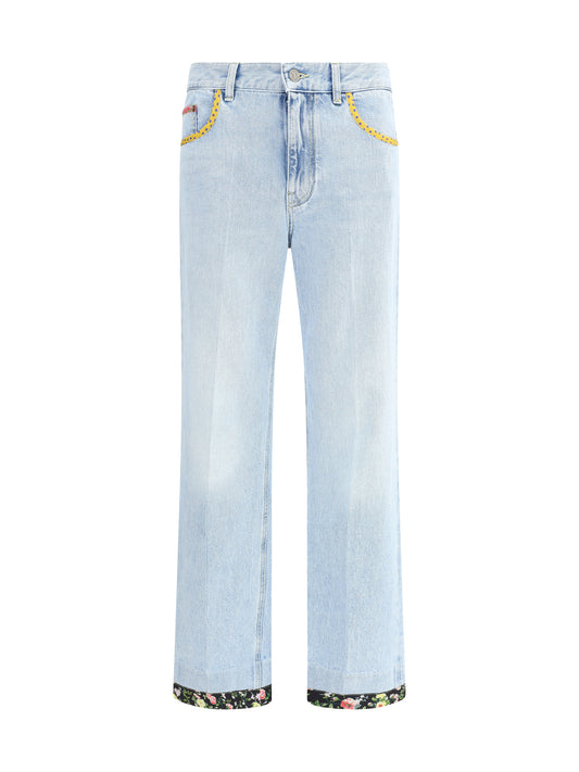 VALENTINO Floral edge Jeans