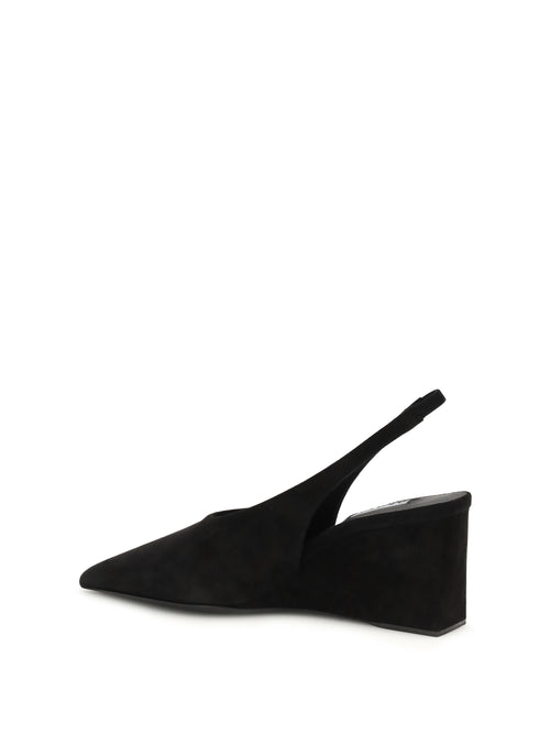 AlaïA Cube wedge slingback Pumps - Noir