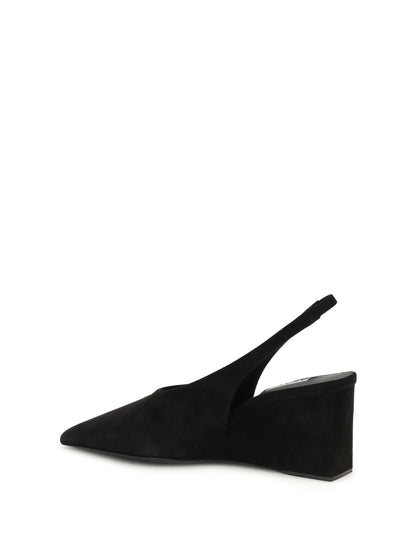 ALAÏA Cube wedge slingback Pumps
