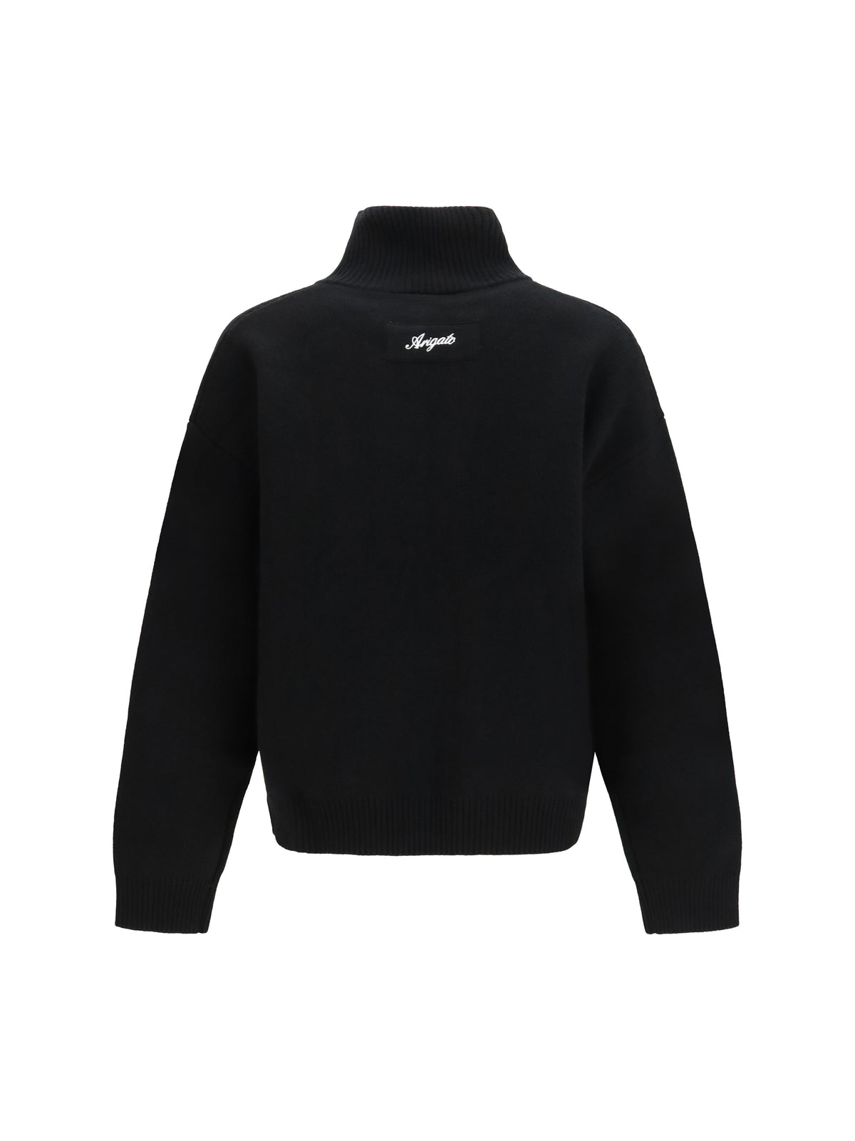 Axel Arigato Core wool zip-Up Sweater - Black