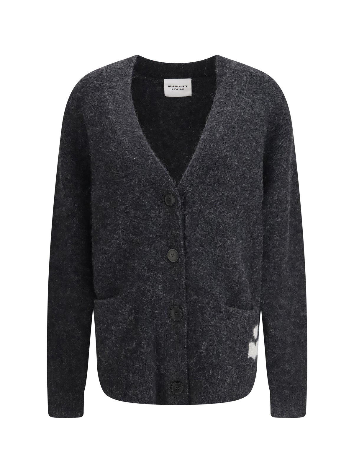 Marant Étoile Eborah Cardigan in alpaca blend - Medium Grey