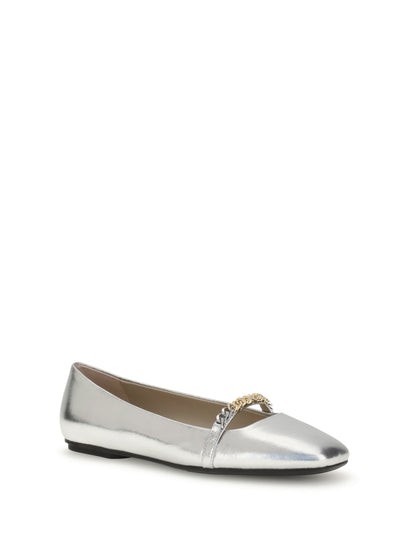PINKO Metallic Ballerinas