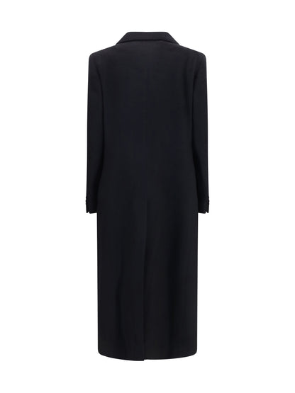 Our Legacy Manta coat in mohair and wool blend - Black Hairy