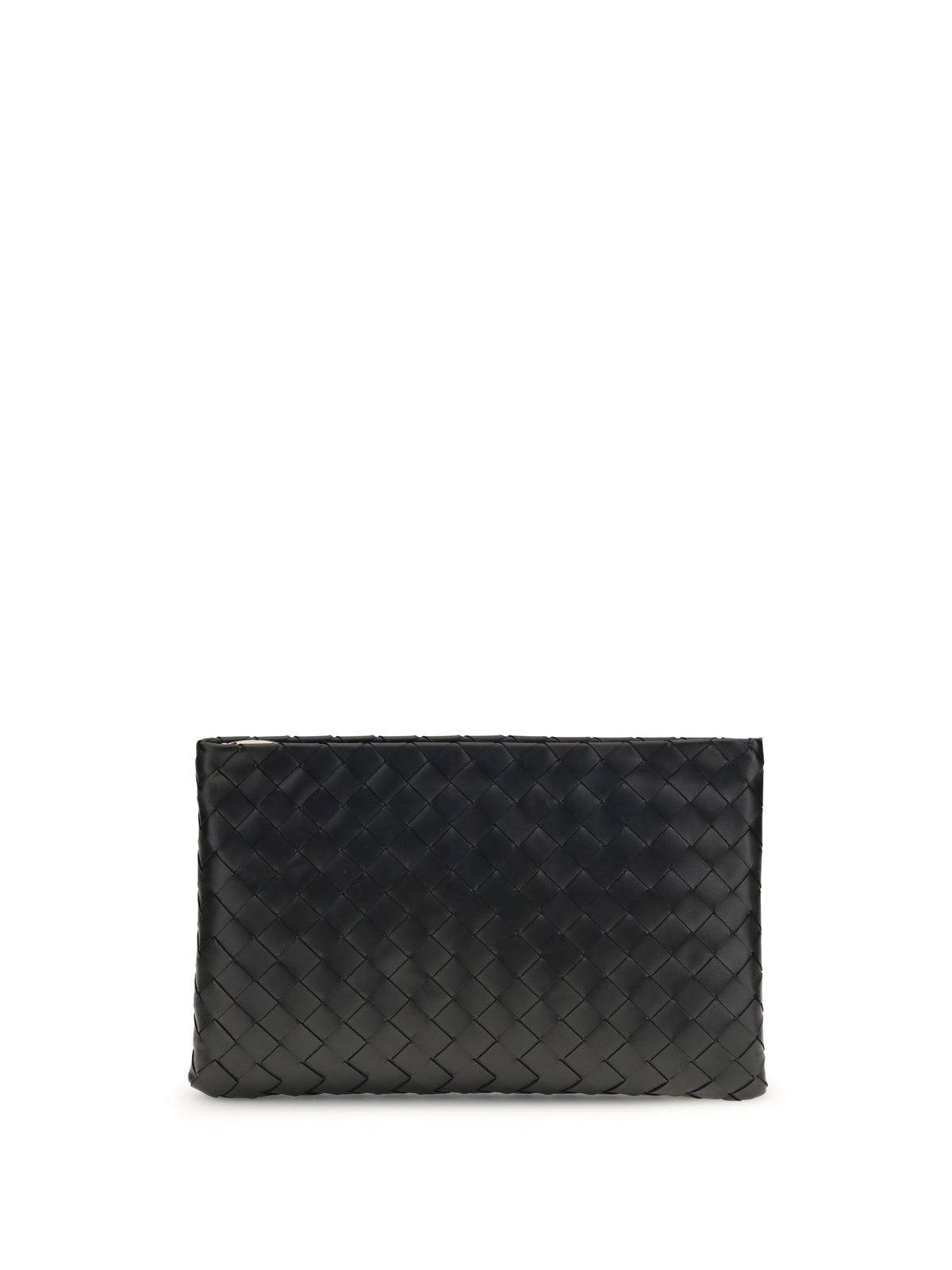 Bottega Veneta Medium leather Pouch - Black-Gold
