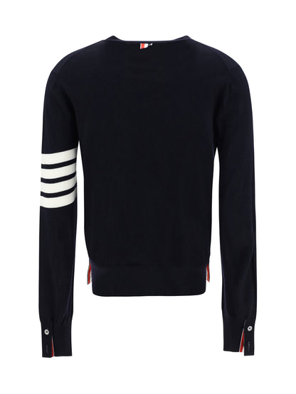 THOM BROWNE Merino Wool Cardigan