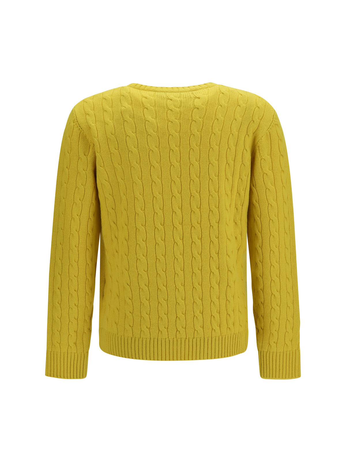 Valentino VLogo cable-knit cashmere Sweater - Yellow