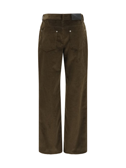 Loewe Cotton corduroy Pants - Brown