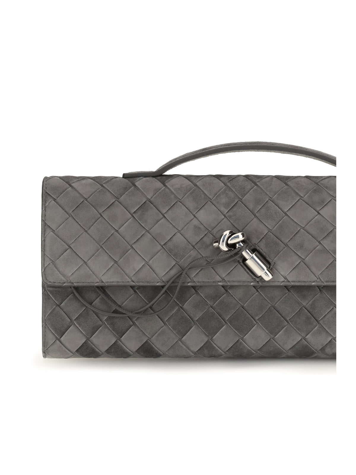 Bottega Veneta Andiamo Clutch - Obsidian Grey-Vi Si