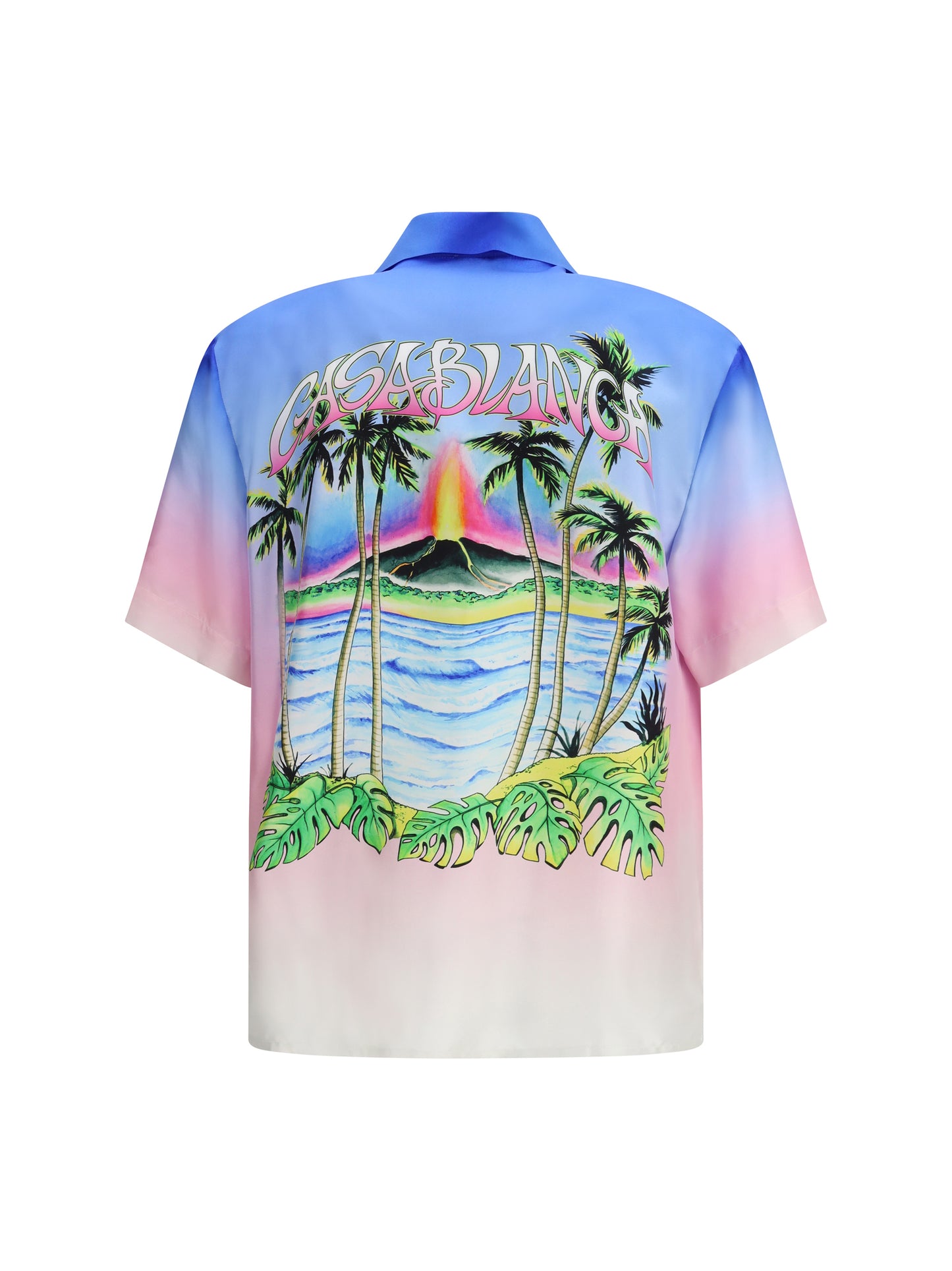 CASABLANCA Volcano short-sleeved silk Shirt