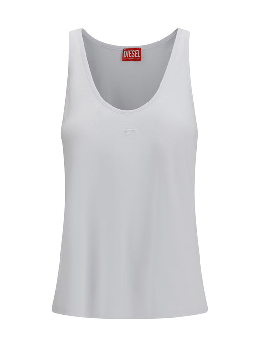 DIESEL Oval D ribbed tank Top