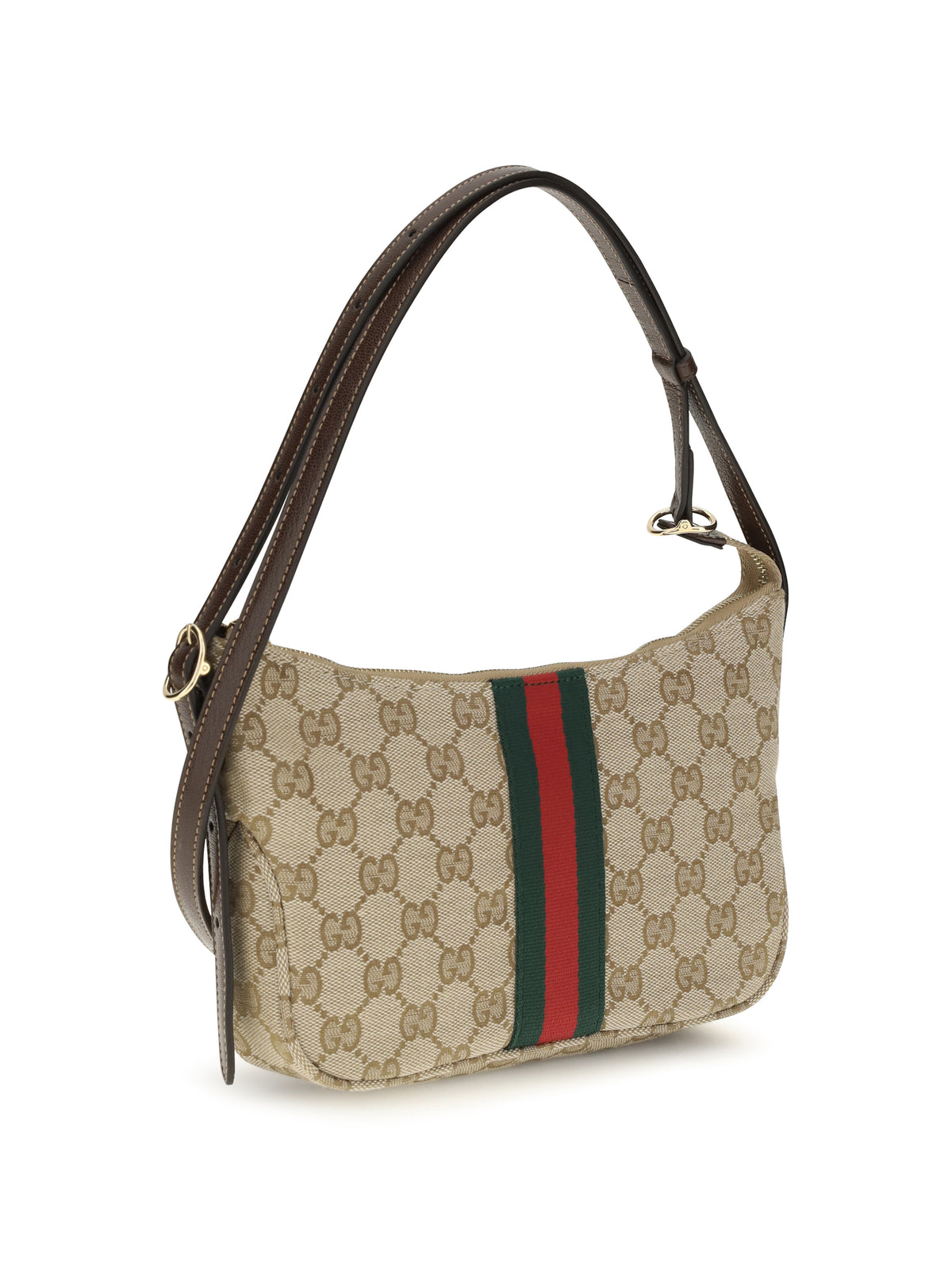 Gucci Small Lunetta Shoulder Bag - Vint.Sand/Dk.Bro/Vrv