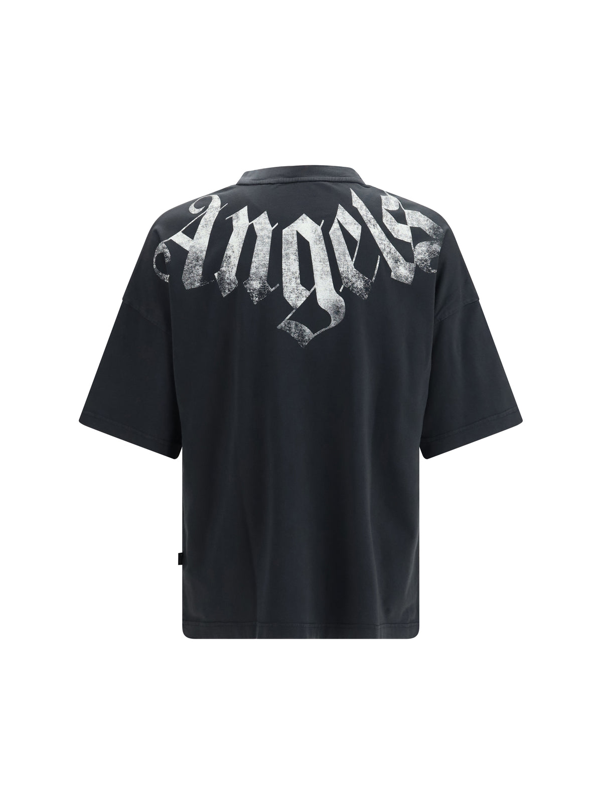 Palm Angels Big Neck Logo T-shirt - Black-Off White
