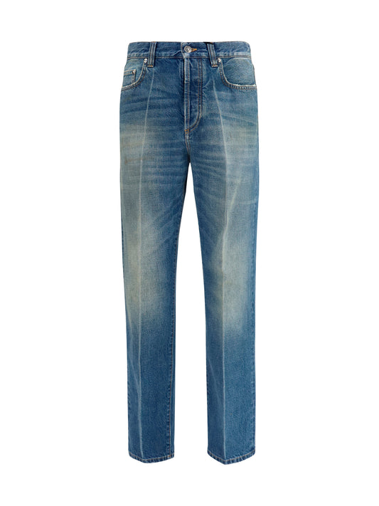 Versace Straight-leg denim Jeans - Medium Blue