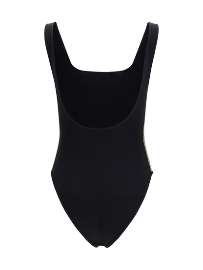 BURBERRY One-piece Swimsuit with Check trim