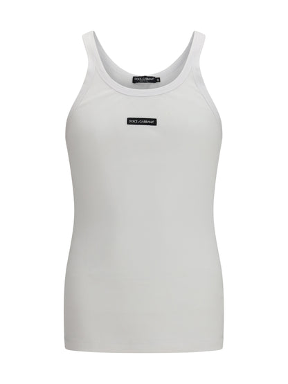 DOLCE & GABBANA Cotton printed tank Top
