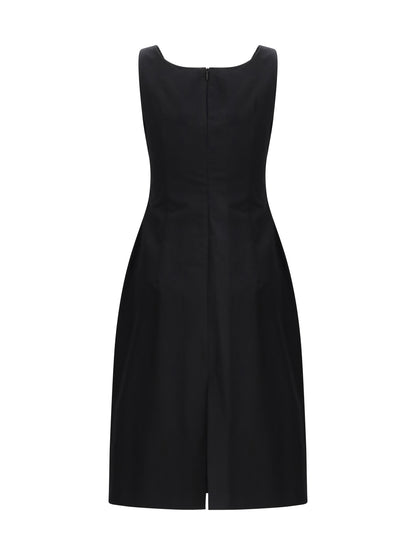 Magda Butrym Sleeveless Dress with a draped neckline - Black