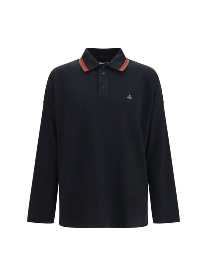 Vivienne Westwood Oversized long-sleeve Polo - Black