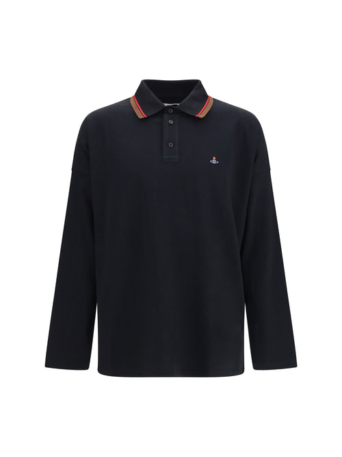 Vivienne Westwood Oversized long-sleeve Polo - Black