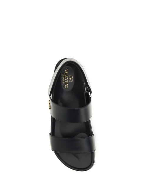 Valentino Garavani Studshield Sandals - Black