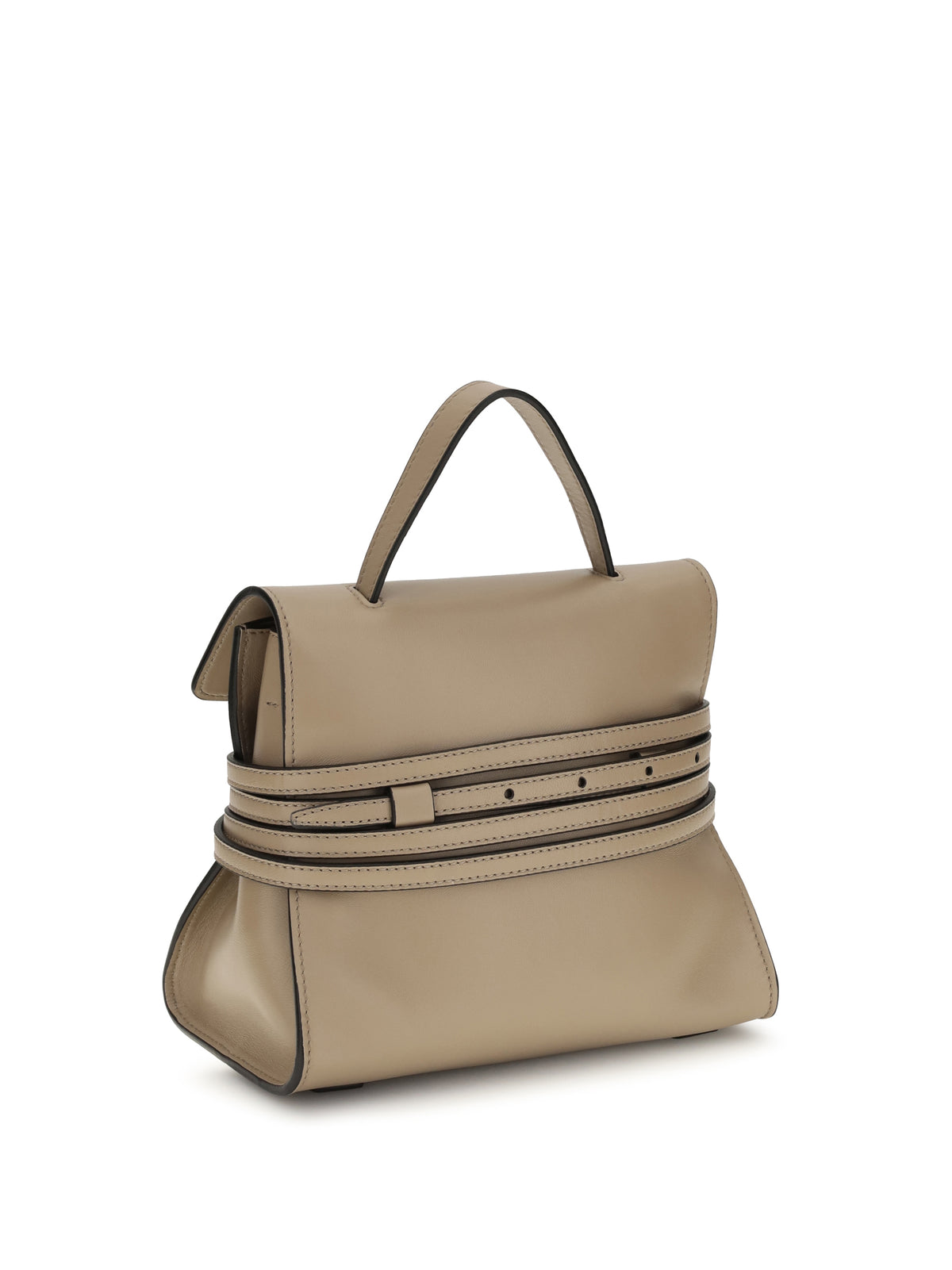 Moschino Tie Me Handbag - Ecru